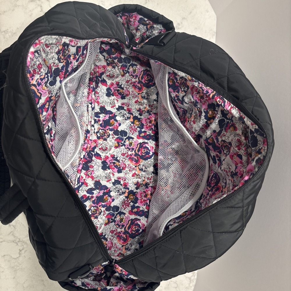 Vera Bradley Women's Ultralight Medium Traveler Bag 27136-481 Black - Picture 8 of 11